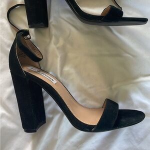 Steve Madden black suede heels